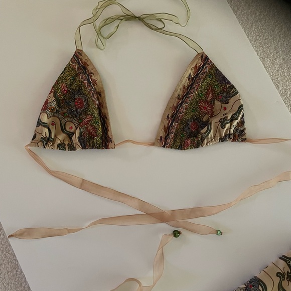 Vintage maxi skirt & bikini top. - Picture 2 of 5